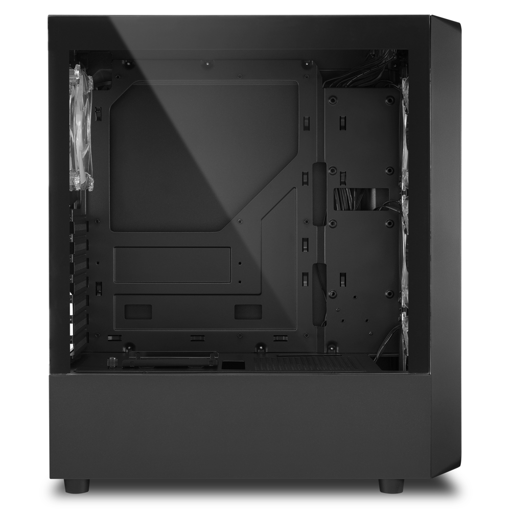 Sharkoon TK4 RGB - Midi/Minitower ATX 3,5  - Lüfter - USB 2.0, USB 3.0, Ansicht 4