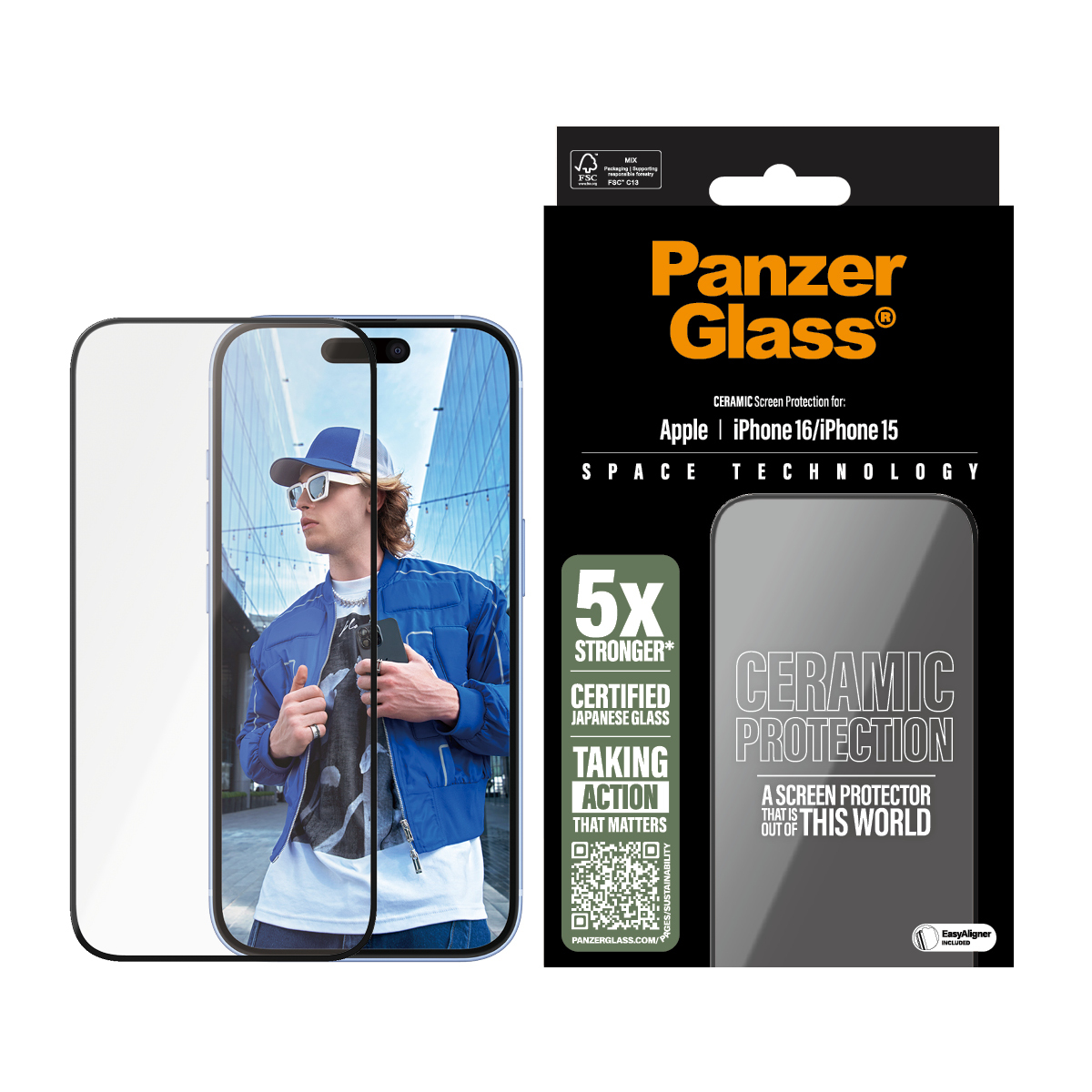 PanzerGlass Ceramic Protection - Bildschirmschutz für Handy, Ansicht 4