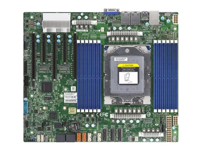 Supermicro H13SSL-NT - Motherboard - ATX - AMD keine CPU - Socket SP5 - USB 3.0 - 2 x 10 Gigabit LAN - Onboard-Grafik (CPU erforderlich)