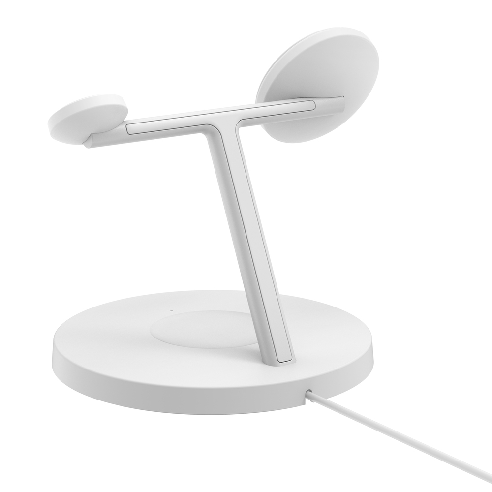 Belkin BoostCharge Pro kabellose 3-in-1-Ladestation mit Qi2 (15W) weiß, Ansicht 2