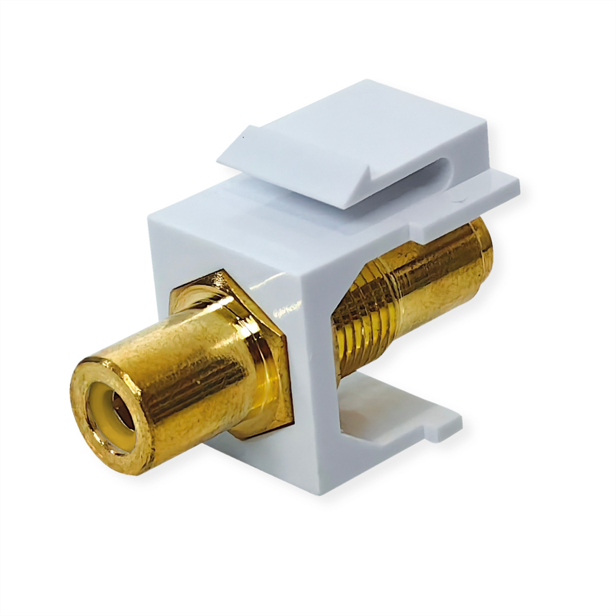 VALUE Keystone-Kupplung RCA geschirmt Kunststoff gelb