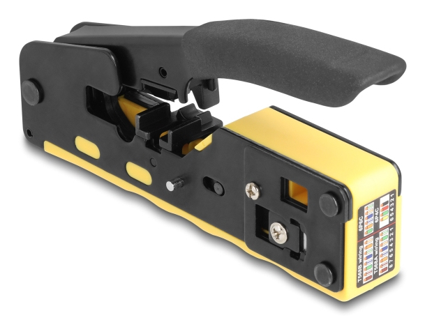 Delock Crimpwerkzeug - for 6P/8P RJ45/RJ11 plugs cat. 5/6/7 with cutter and stripper, Ansicht 2