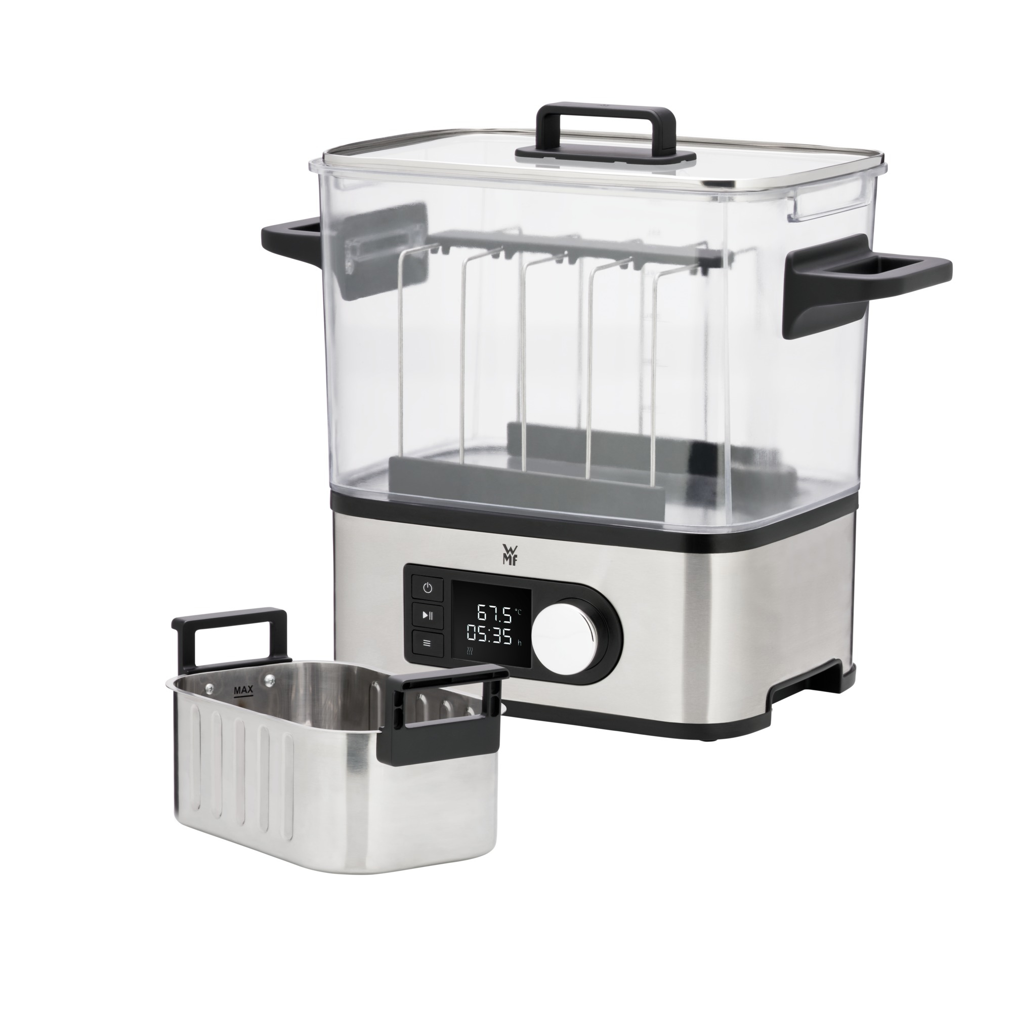WMF Lono 0415360011 - Sous-Vide-Wasserofen - Edelstahl - Knopf - LCD - CE - 35 °C, Ansicht 3