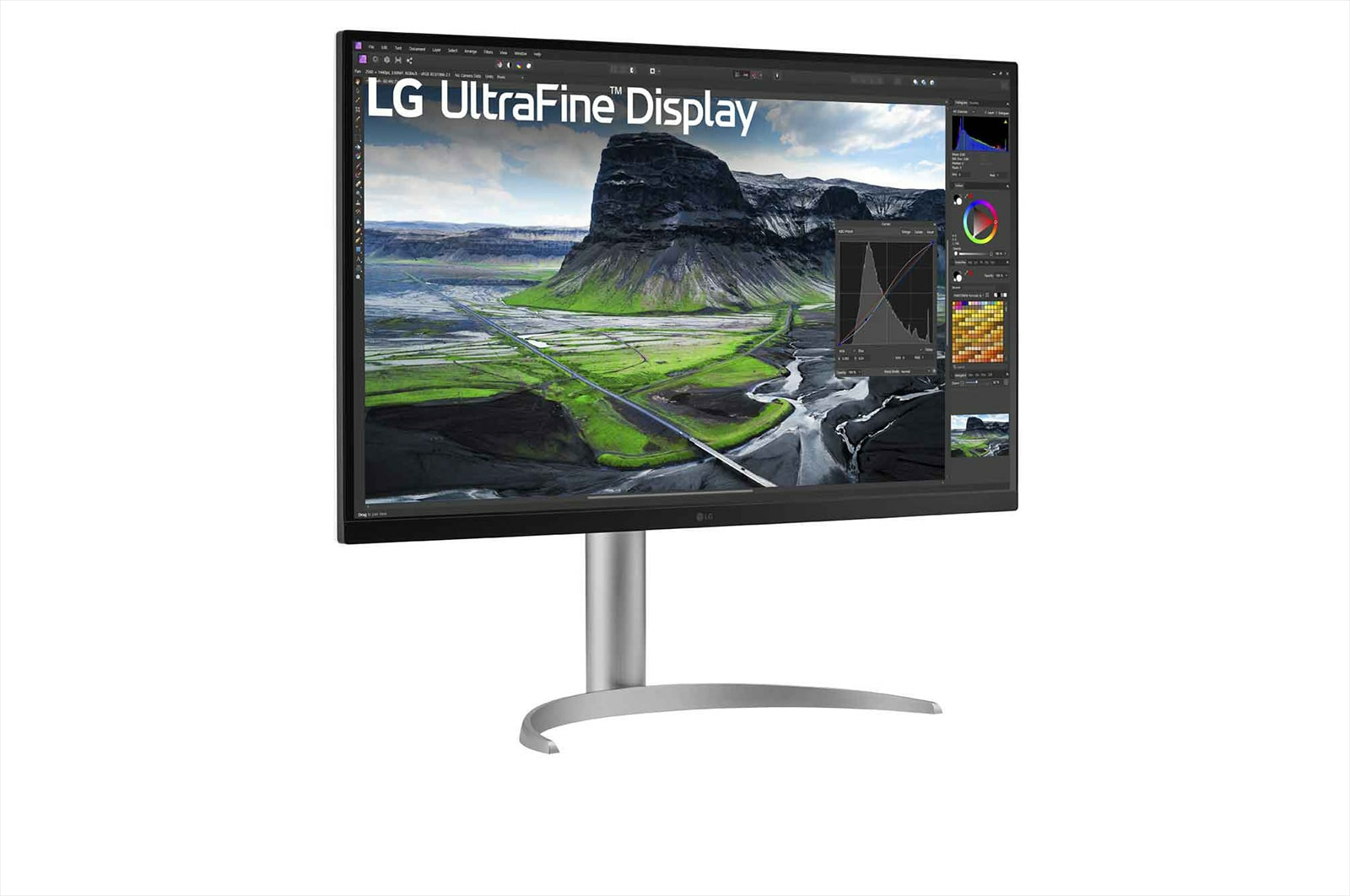 LG Dis 32 LG 32UQ850V-W UltraHD, Ansicht 3