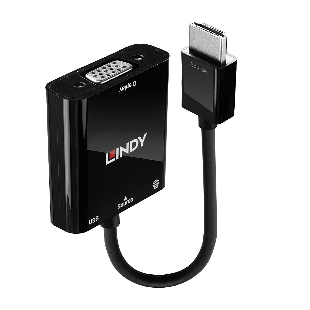 Lindy Videokonverter - HDMI - VGA - Schwarz, Ansicht 2
