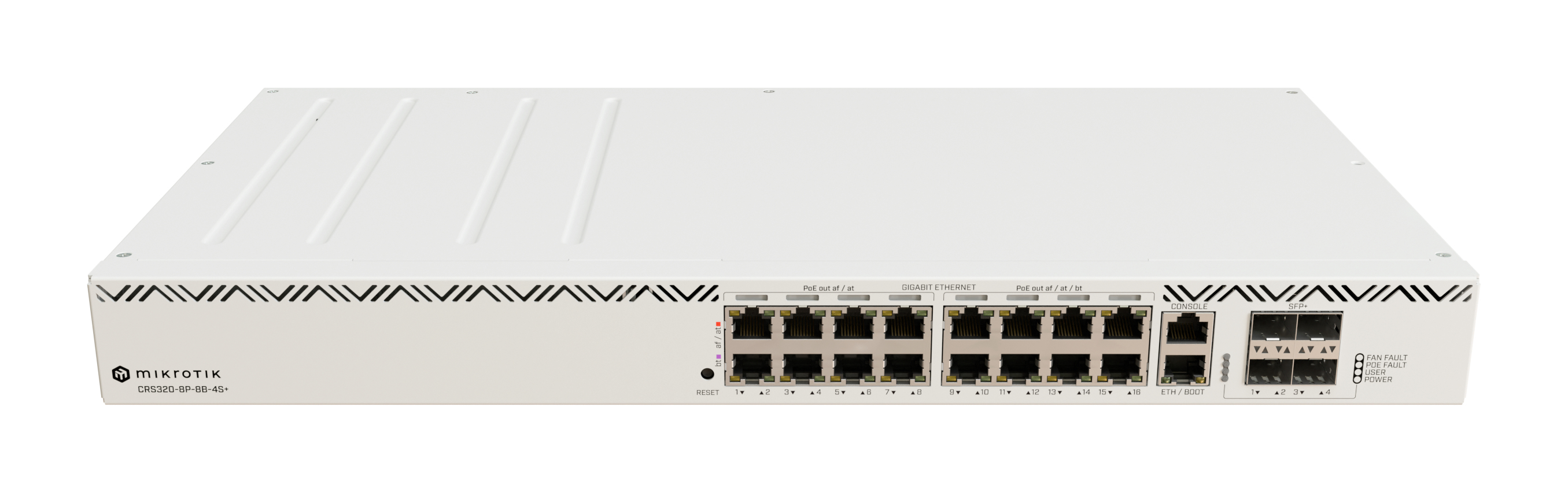MikroTik CRS320-8P-8B-4S+RM - Switch - Smart - 17 x 10/100/1000 (PoE++), Ansicht 3