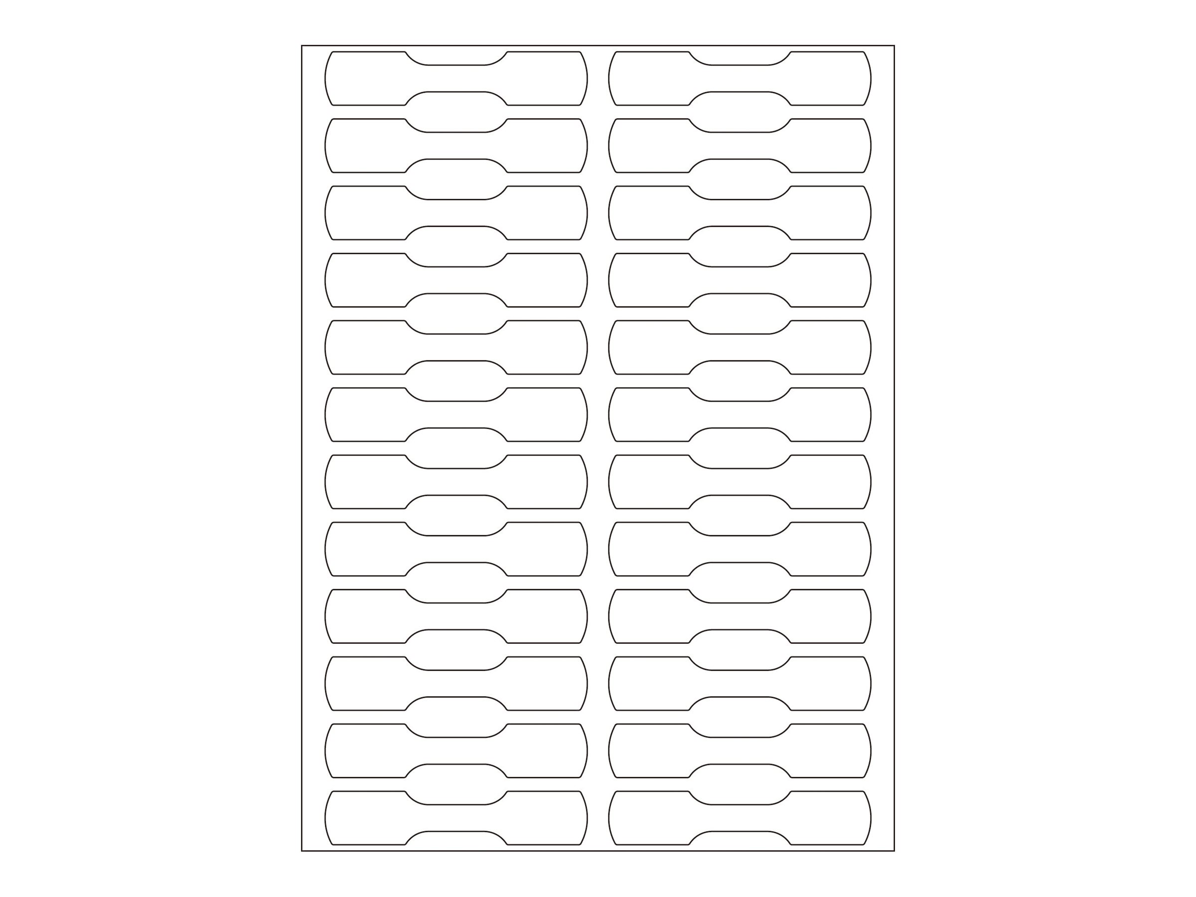 HERMA Papier - selbstklebend - weiß - 10 x 49 mm 600 Etikett(en) (25 Bogen x 24), Ansicht 3