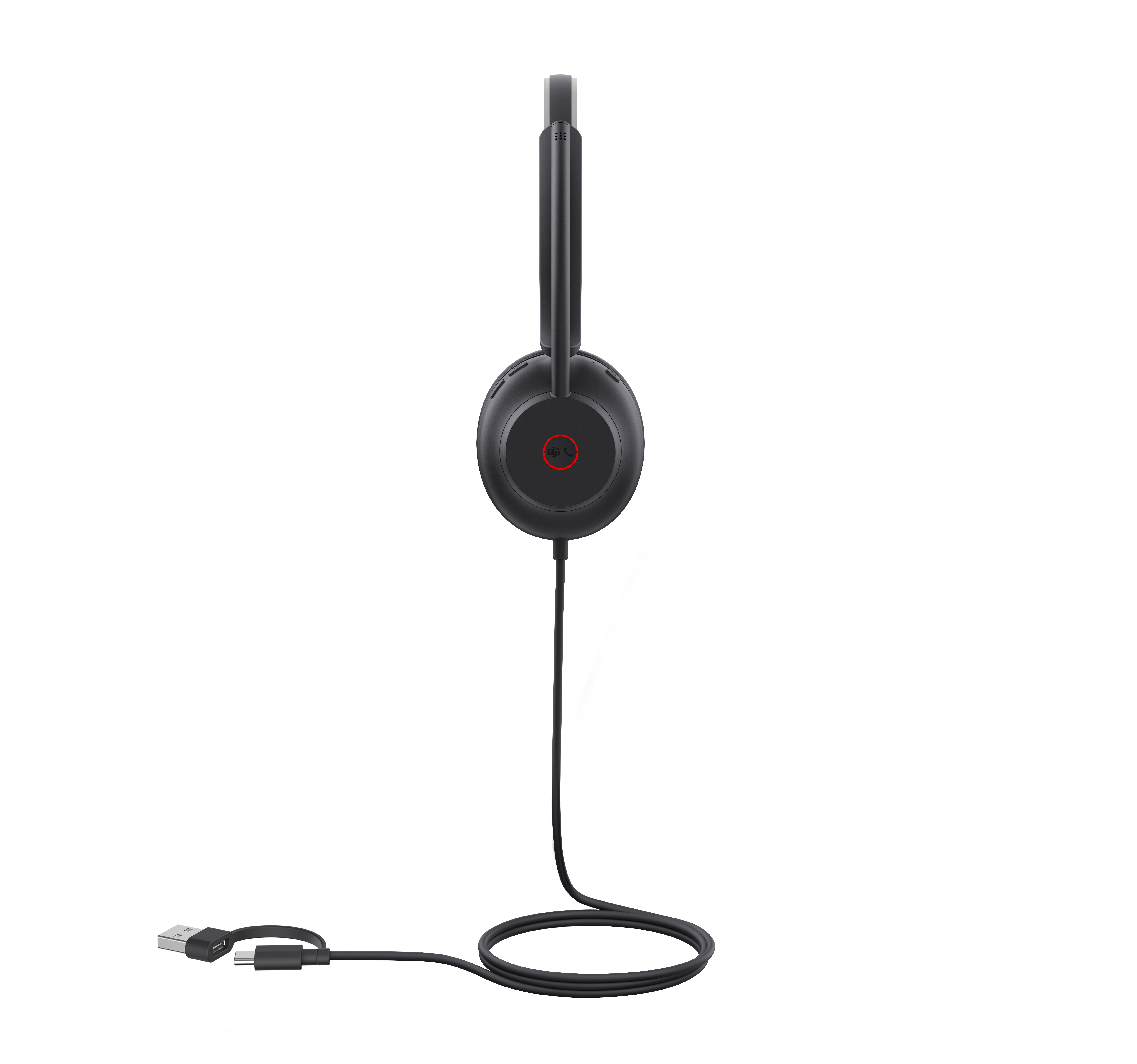 Yealink UH35 Mono - Headset - On-Ear - kabelgebunden - USB-C - Schwarz - Zertifiziert für Microsoft Teams, Ansicht 2