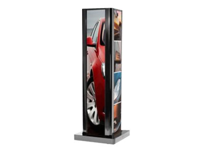 Peerless AV One-Sided Ultra Stretch Portrait Kiosk KIP586-1LG-EUK - Aufstellung - für LCD-Display - Glanzschwarz - Bildschirmgröße: 218.4 cm (86)