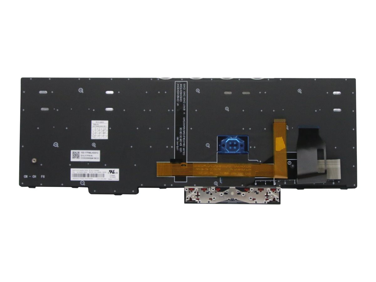 Lenovo Chicony - Ersatztastatur Notebook - hinterleuchtet - TL: UK, QWERTY, Ansicht 4