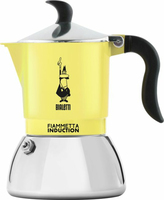 Bialetti Espressokocher Fiammetta Induction für 4 Tassen Gelb