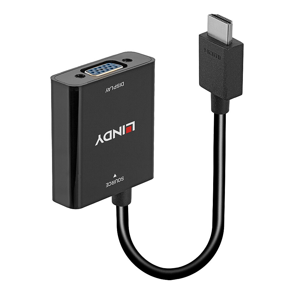Lindy Videokonverter - HDMI - VGA - Schwarz, Ansicht 2