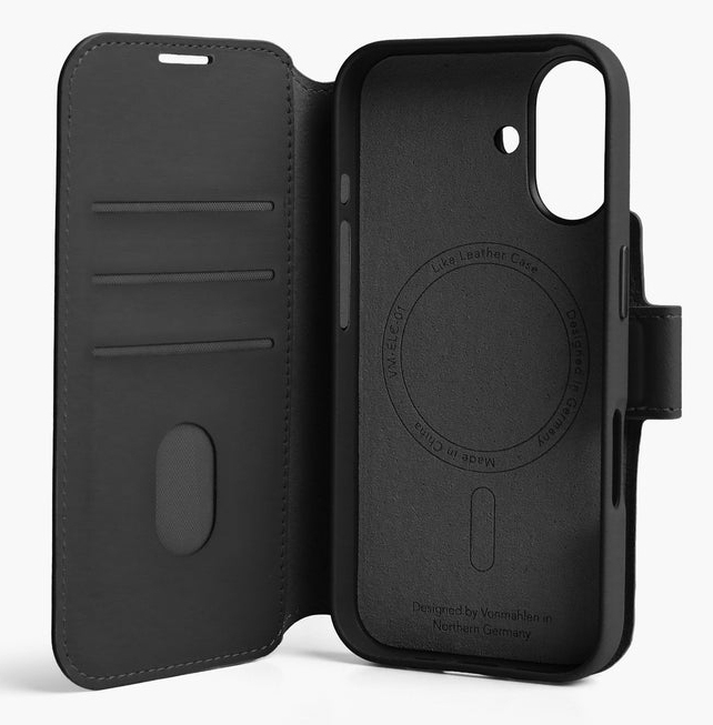 Vonmählen Vegan Leather Folio iPhone 17 Black, Ansicht 4