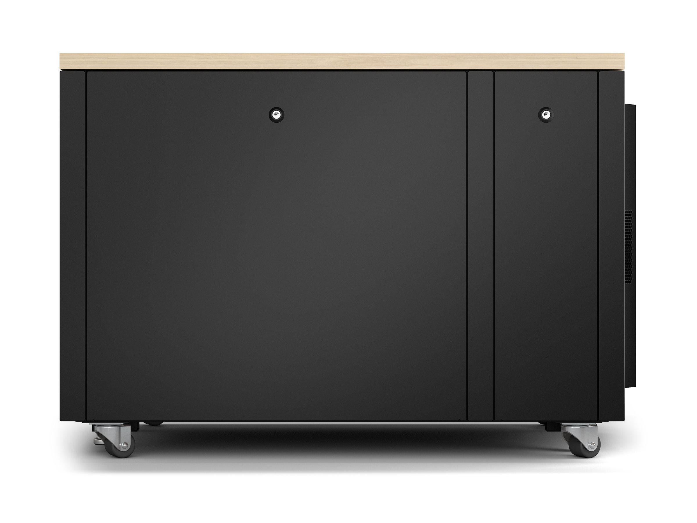 APC NetShelter - Schrank (vertikal) - schallisoliert - AC 100-230 V - Ahorn - 12U - 48.3 cm (19")