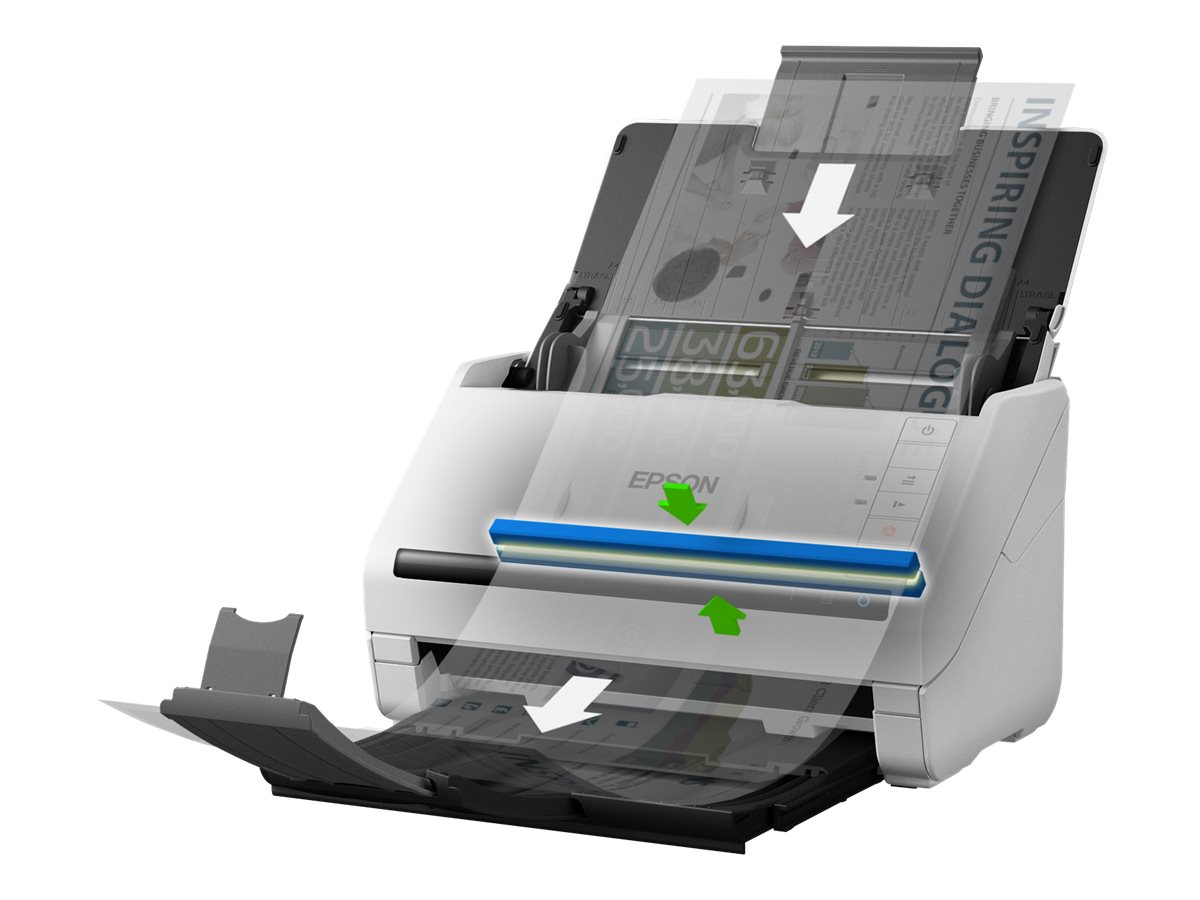 Epson WorkForce DS-770II - Dokumentenscanner - Duplex - 215.9 x 6096 mm - 600 dpi x 600 dpi - bis zu 45 Seiten/Min. (einfarbig)