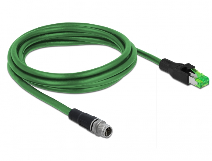 Delock Netzwerkkabel - M12 (4-polig) (M) zu RJ-45 (M), Ansicht 3