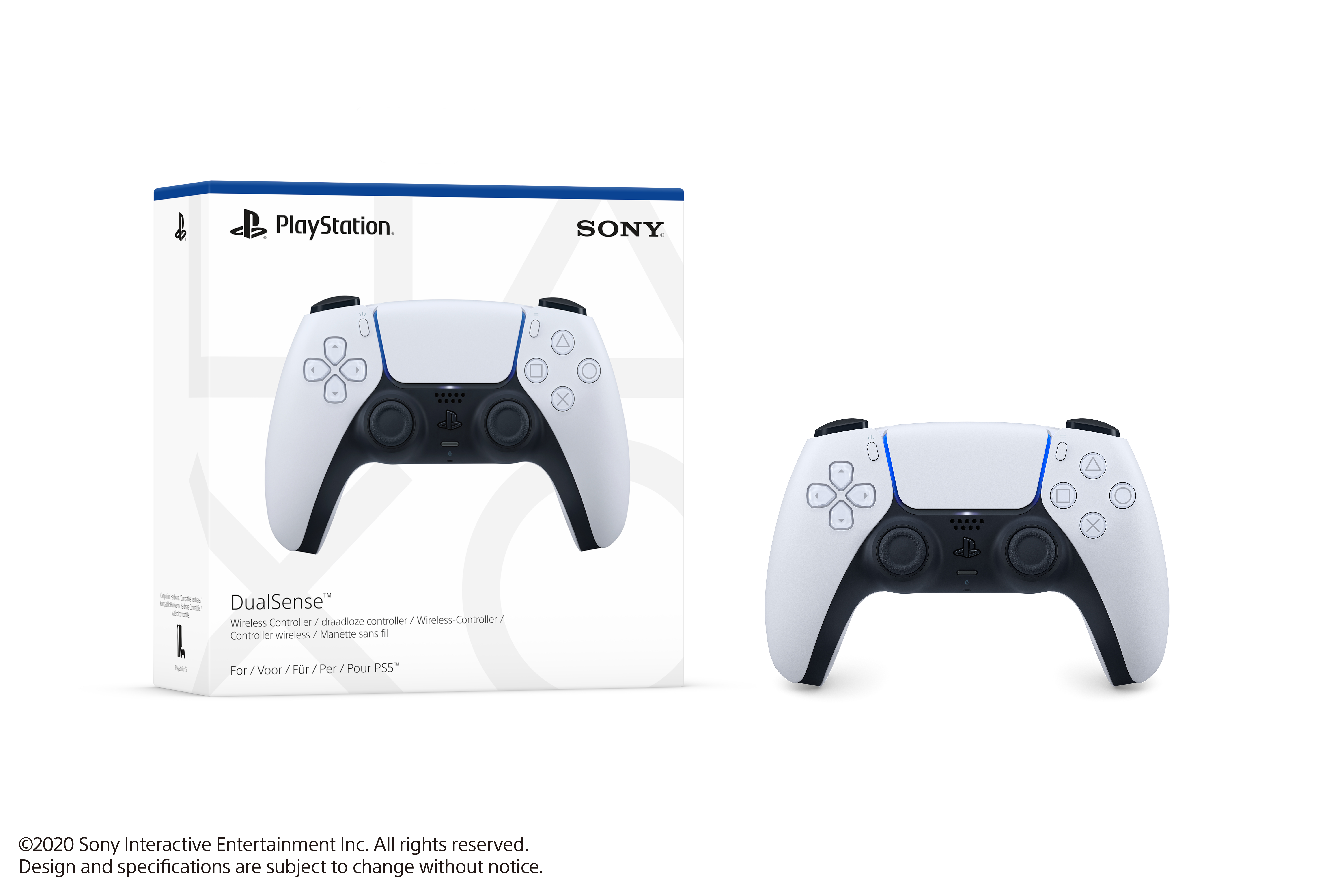 Sony DualSense Controller wireless weiß (PS5), Ansicht 2