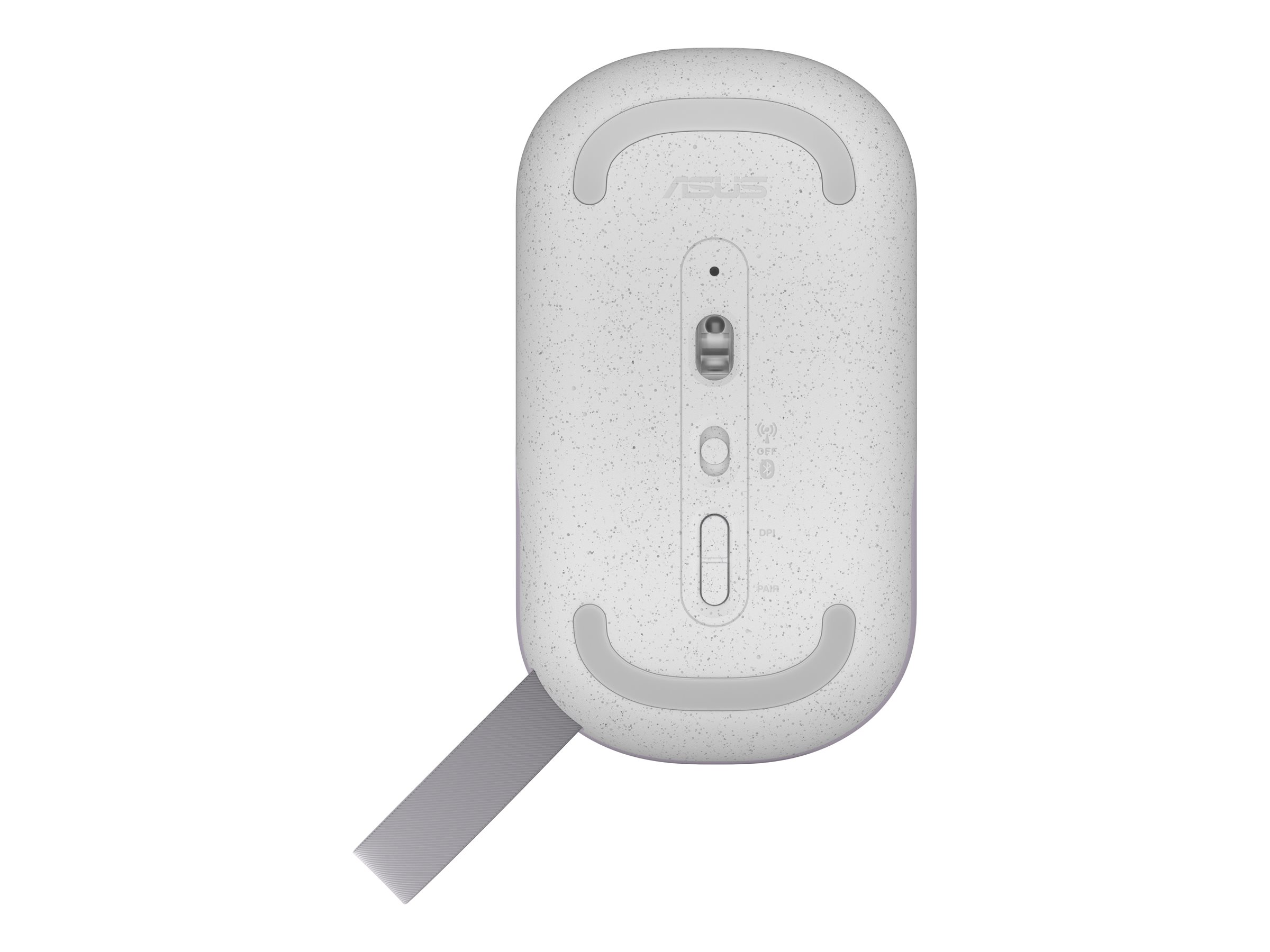 ASUS MD100 - Maus - rechts- und linkshändig - optisch - kabellos - 2.4 GHz, Bluetooth 5.0 LE - kabelloser Empfänger (USB)