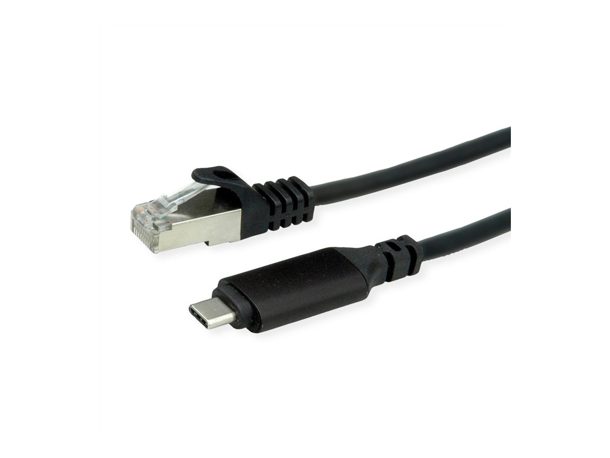 ROLINE Netzwerkkabel - USB-C (M) zu RJ-45 (M)