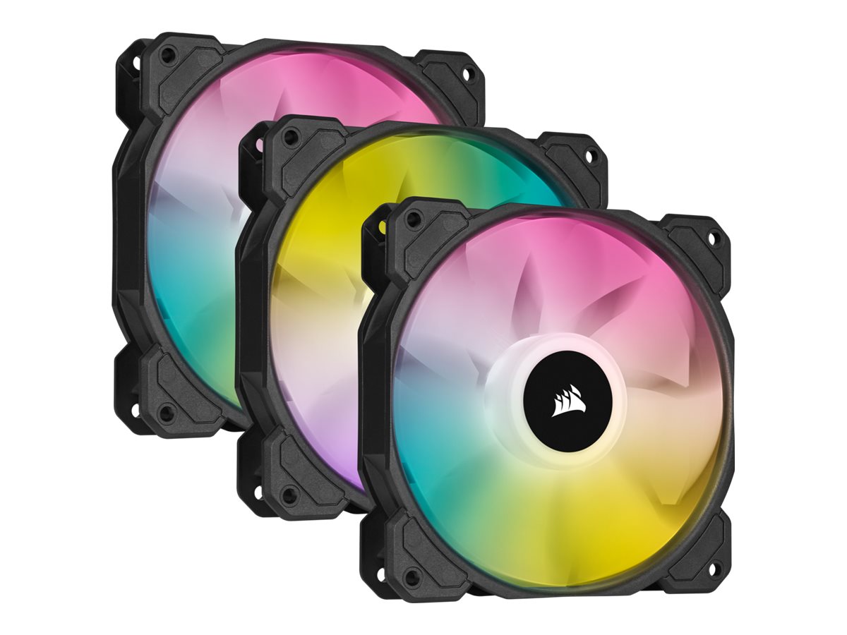 Corsair iCUE SP120 RGB ELITE - System Schrank-Gebläseset - 120 mm (Packung mit 3)