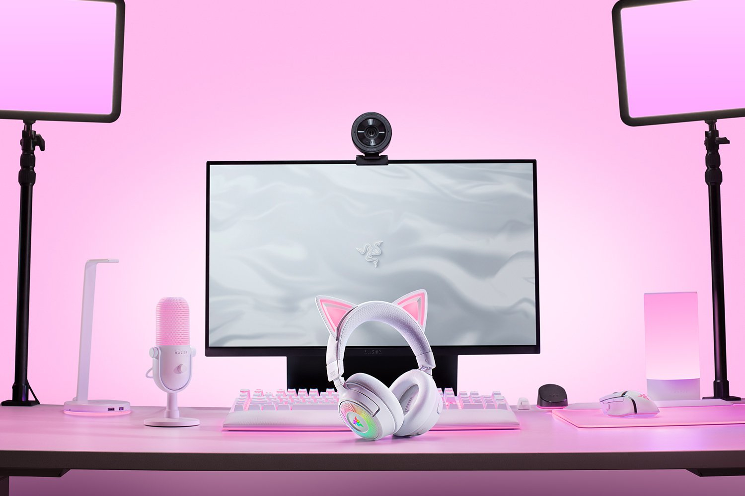 Razer Kraken Kitty V3 Pro - White - Headset - Bluetooth 5, Ansicht 2
