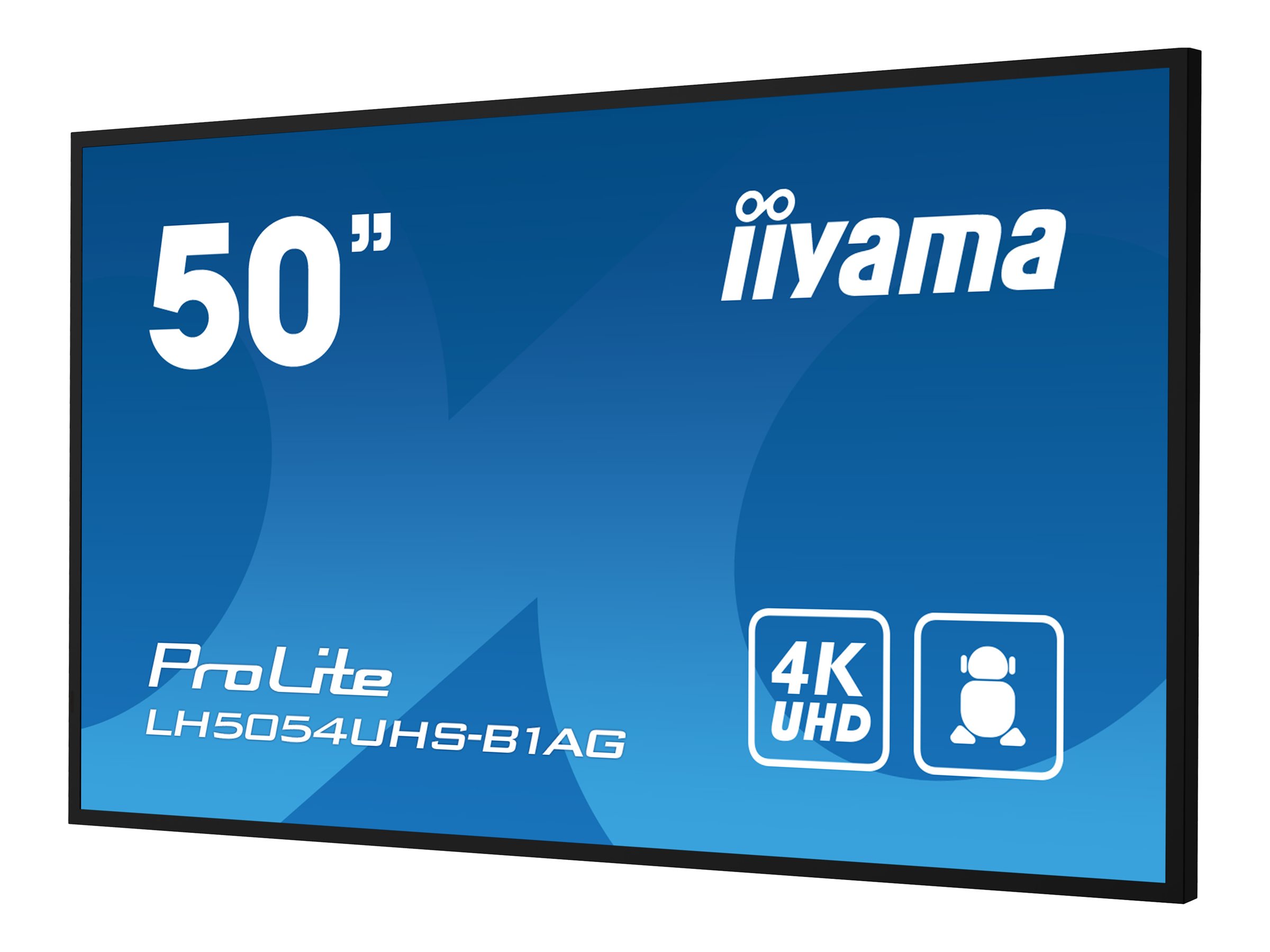 Iiyama LH5054UHS-B1AG - 125.7 cm (50") Diagonalklasse LH54 Series LCD-Display mit LED-Hintergrundbeleuchtung - interaktive Digital Signage - mit Integrierter SoC-Mediaplayer - 4K UHD (2160p)