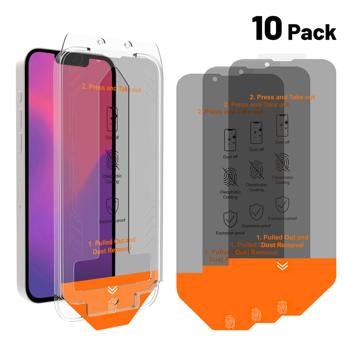 4smarts Second Glass Privacy 10x Service Kit für iPhone 16e, Ansicht 3
