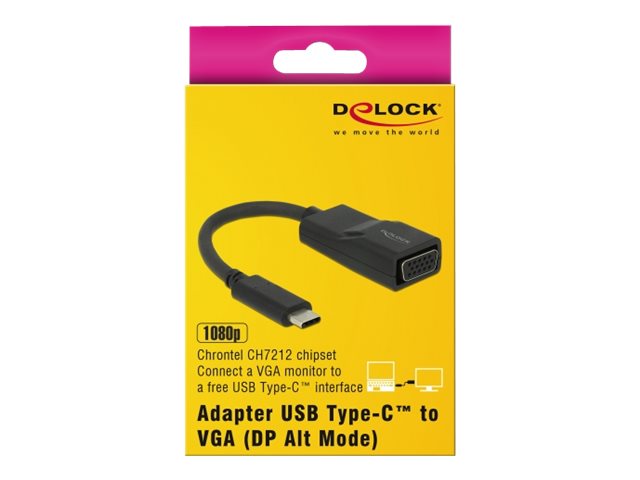 Delock Adapter USB Type-C male > VGA female