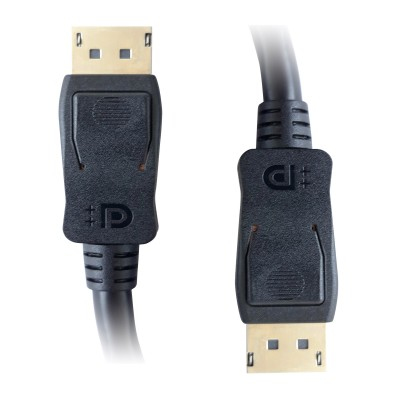 Techly DisplayPort 1.4 Anschlusskabel, M/M, 1m, schwarz, Ansicht 2