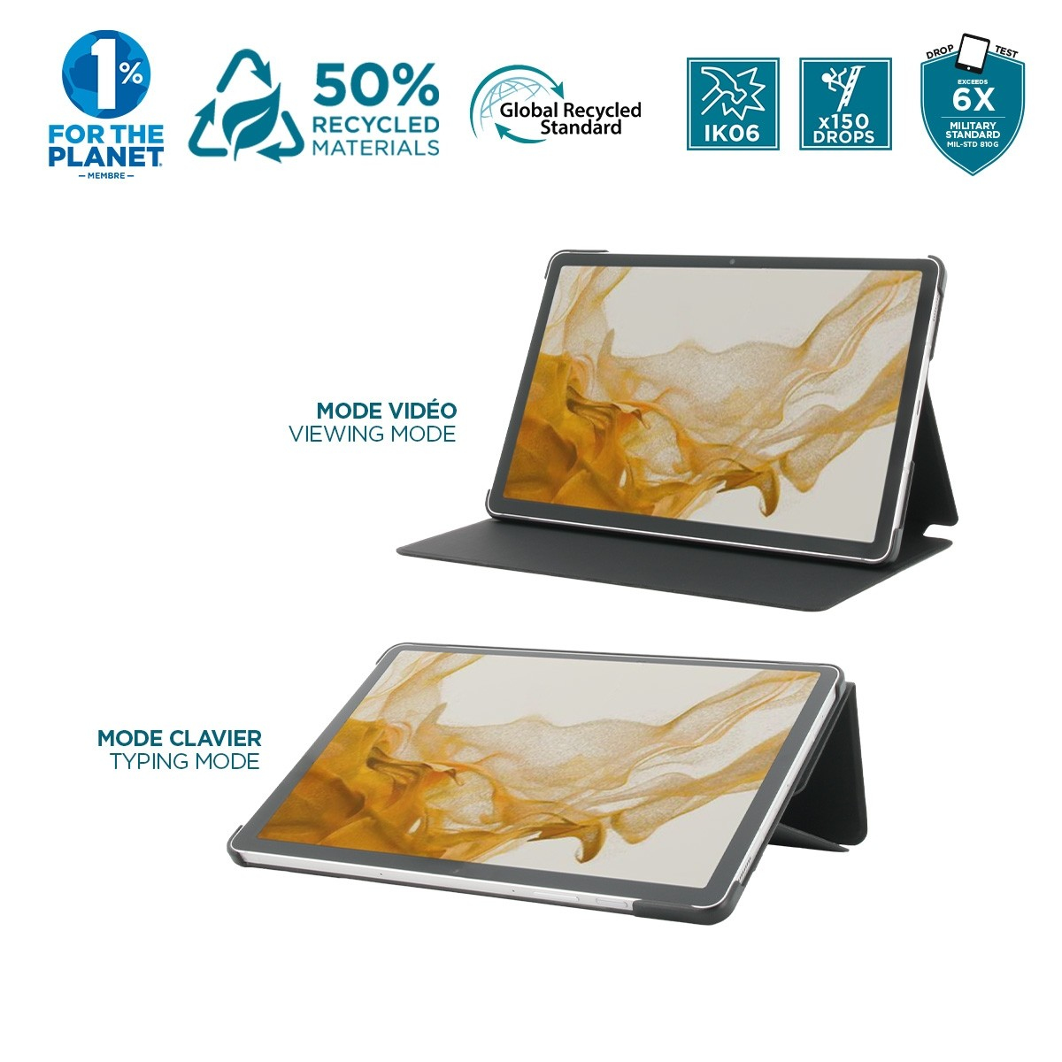 Mobilis RE.LIFE - Flip-Hülle für Tablet - Eco-Design, mit Flap, Ansicht 3