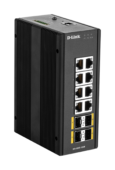D-Link DIS 300G-12SW - Switch - managed - 8 x 10/100/1000 + 4 x 100/1000 SFP, Ansicht 4