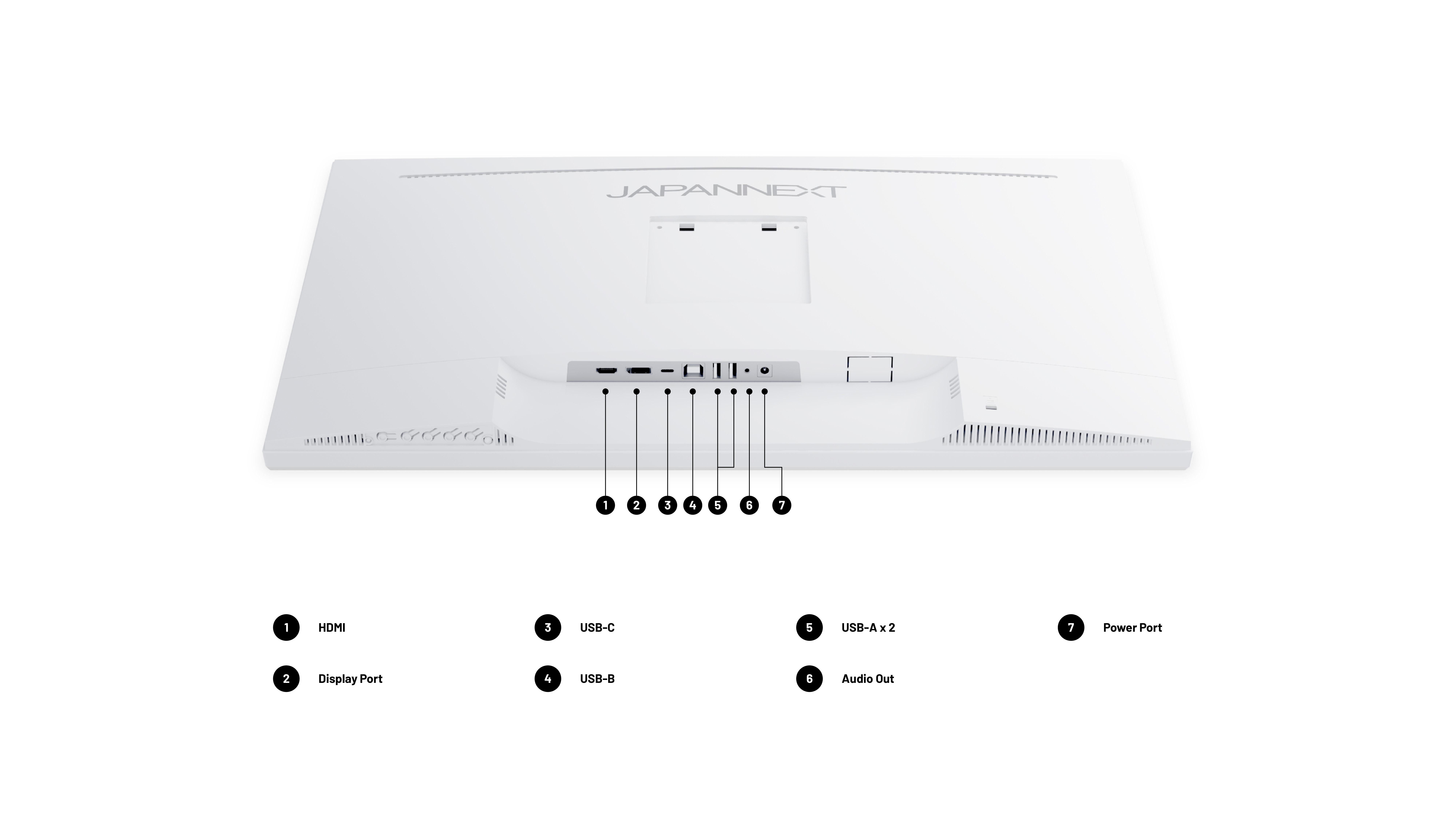 JAPANNEXT JN-IPS270UHD60F-C65W-HSP-W HDMI/DP UHD - Flachbildschirm (TFT/LCD) - 27, Ansicht 3