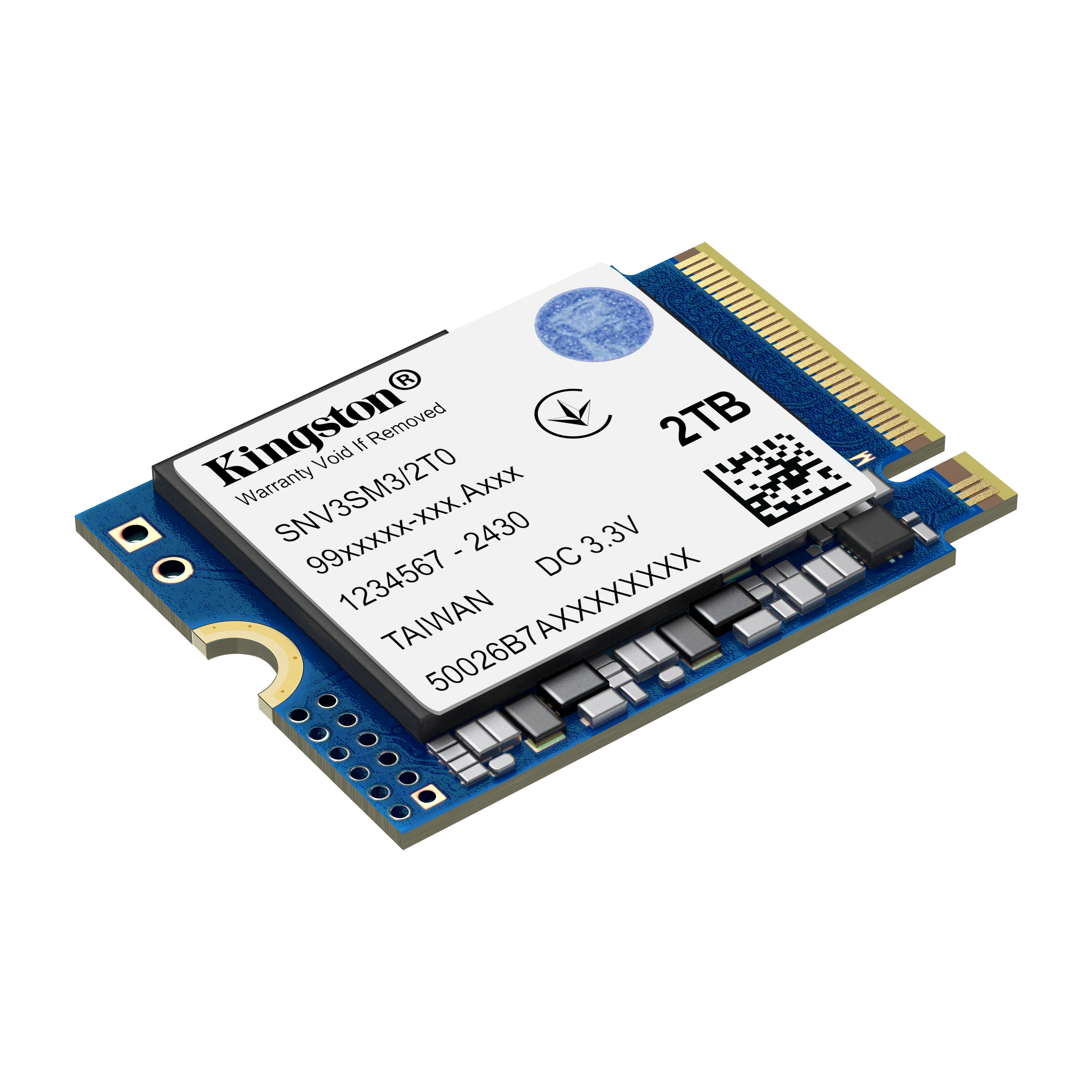 Kingston NV3 - SSD - 2 TB - intern - M.2 2230 - PCIe 4.0 x4 (NVMe), Ansicht 2