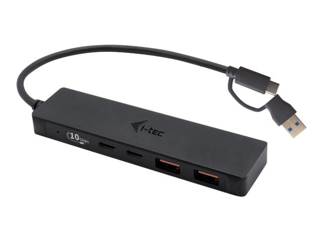 i-tec Hub - 2 x SuperSpeed USB 3.0 + 2 x USB-C 3.1 Gen 1, Ansicht 3