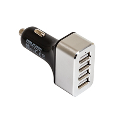 Ultron Realpower 4-Port USB car charger - Auto-Netzteil - 2400 mA - 4 Ausgabeanschlussstellen (4 x USB), Ansicht 3