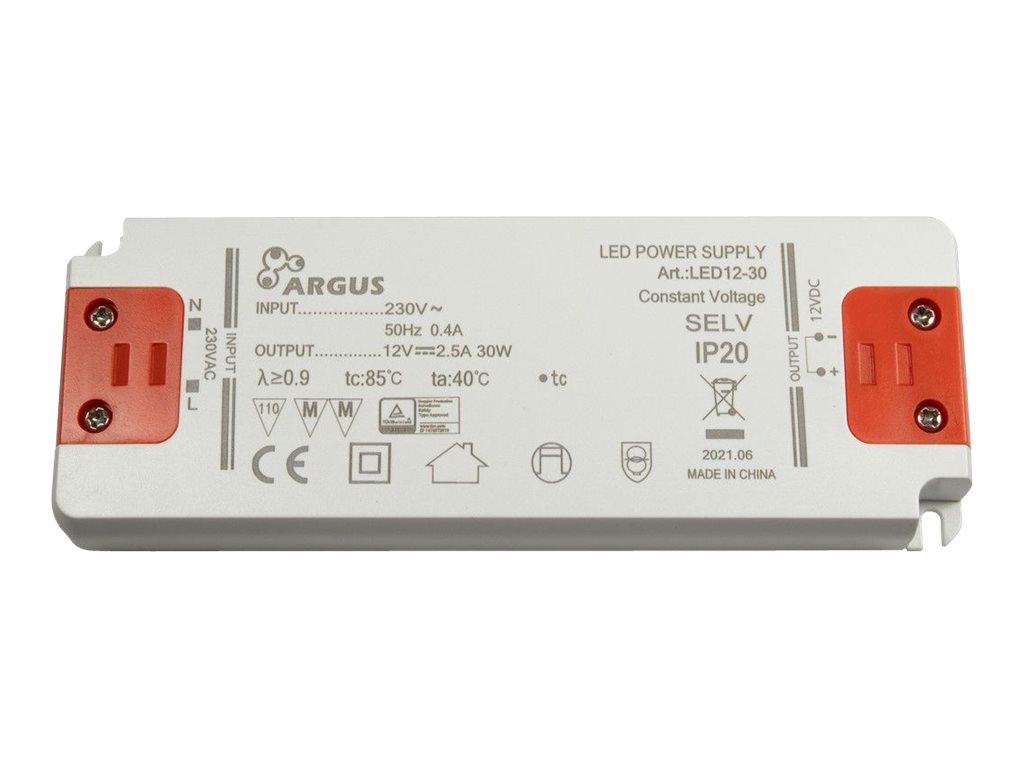 Inter-Tech LED12-30 - LED-Treiber - 30 Watt - 2.5 A (2-polige Klemmleiste), Ansicht 3