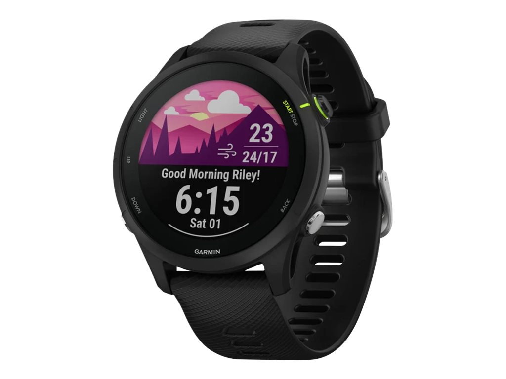 Garmin Forerunner 255 Music - 46 mm - Sportuhr mit Riemen - Silikon - Handgelenkgröße: 130-205 mm - Anzeige 3.3 cm (1.3)