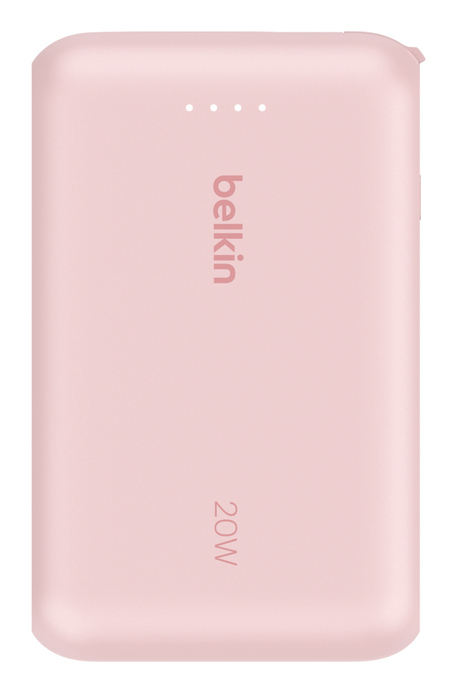 Belkin 10k PD20w Integrated USB-C Cable Power Bank Pink, Ansicht 2
