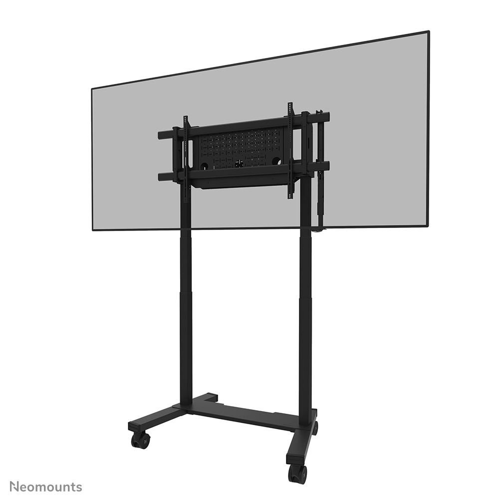 Neomounts Wagen - motorisiert - für Flachbildschirm zwischen 75"-115" - fest - verriegelbar - Stahl - Schwarz, Ansicht 2