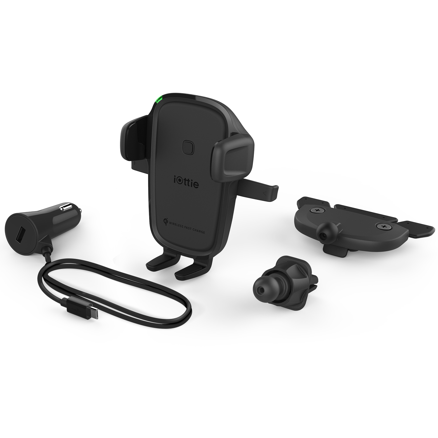 IOttie Easy One Touch 2 - Auto - USB - 12 V - Kabelloses Aufladen - Schwarz, Ansicht 4