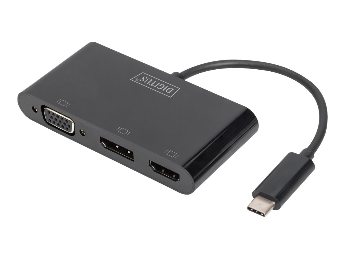 DIGITUS USB-C 3in1 Triple Monitor Adapter (HDMI DP VGA)