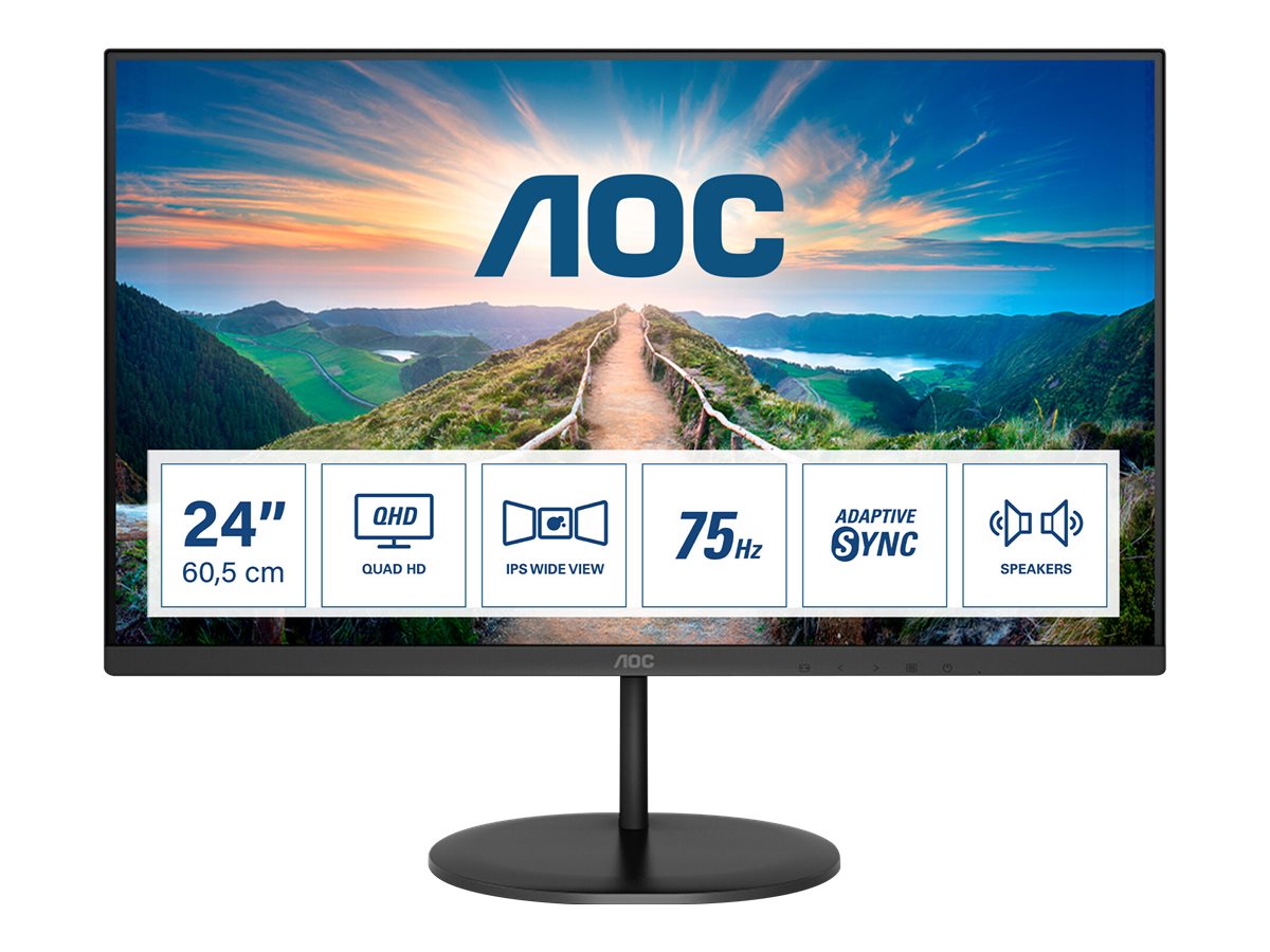 AOC Q24V4EA - LED-Monitor - 60.5 cm (24") (23.8" sichtbar)