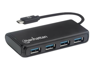 Manhattan USB-C Dock/Hub, Ports (4): USB-A (x4), Ansicht 4