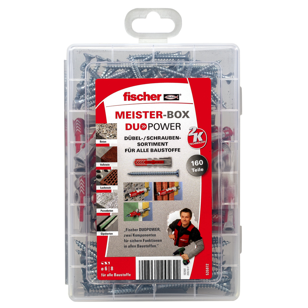 fischer 535972 - Spreizdübel - Beton - Metall - Kunststoff - Grau - 80 Stück(e) - Box, Ansicht 4