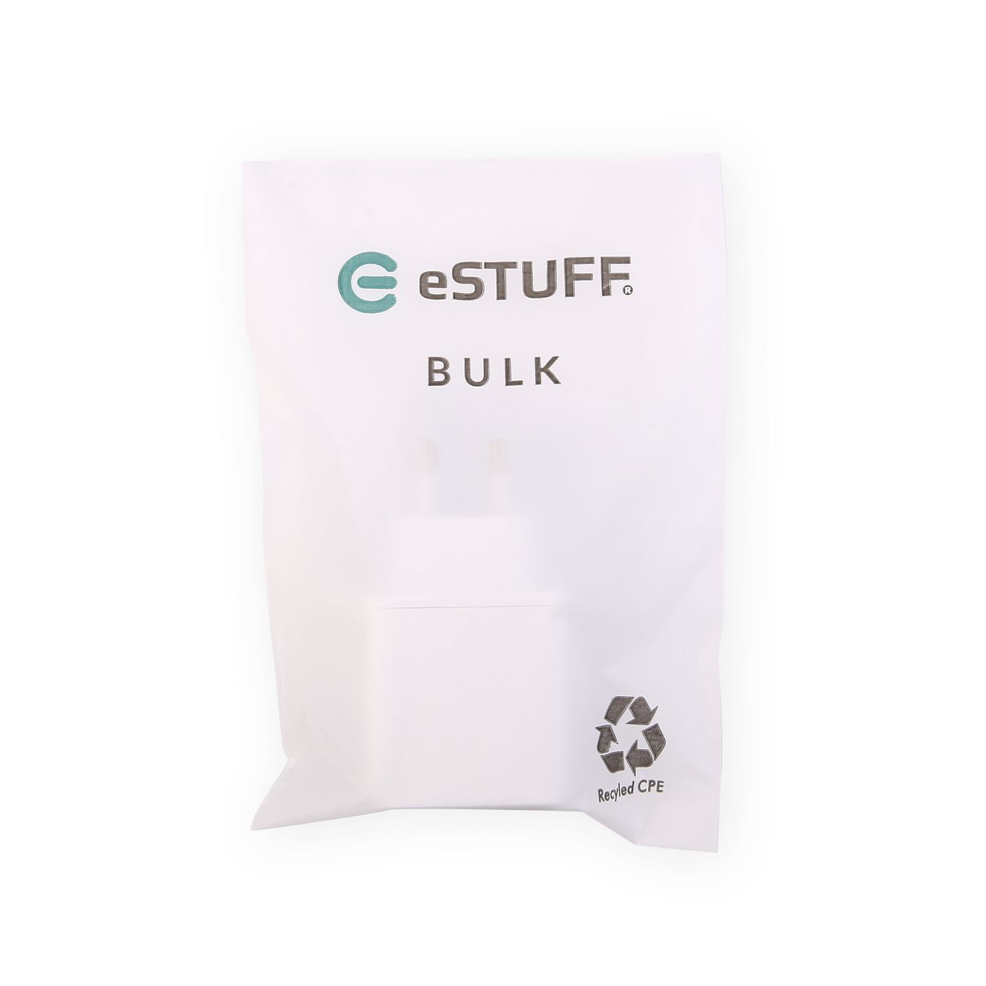 eSTUFF INFINITE - Netzteil - 100 % recycelter Kunststoff - 32 Watt - 3 A - 2 Ausgänge (USB Typ A, 24 pin USB-C), Ansicht 3