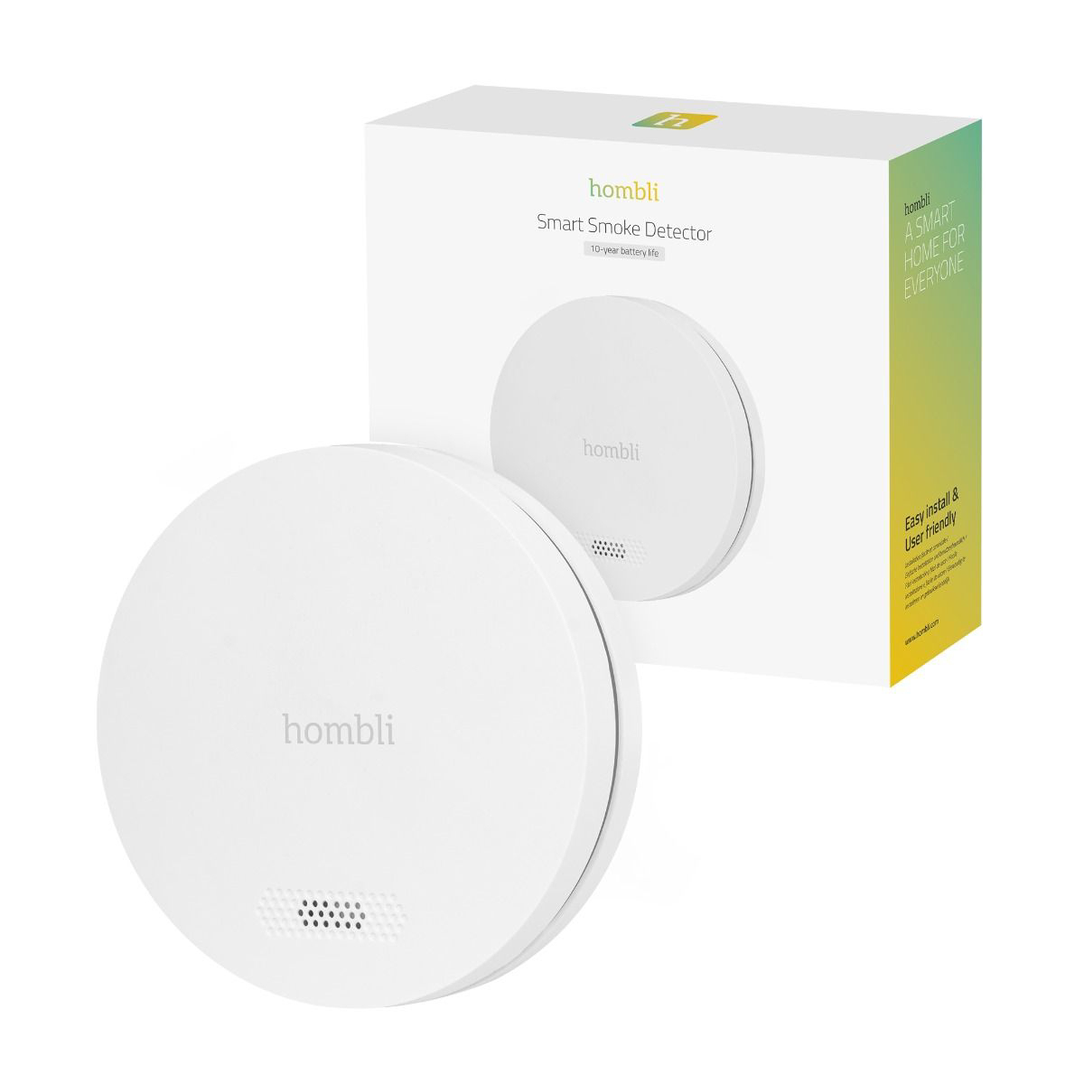 Hombli Rauchmelder - 802.11b/g/n - 2.4 Ghz - Weiß, Ansicht 3