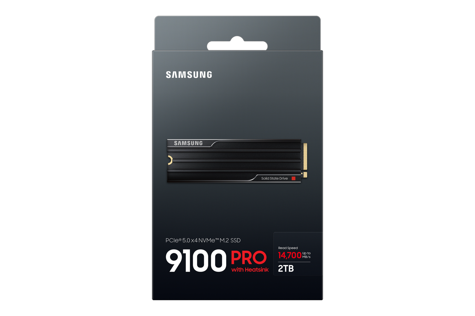 Samsung 9100 PRO MZ-VAP2T0 - SSD - verschlüsselt - 2 TB - mit Kühlkörper - intern - M.2 2280 - PCI Express 5.0 x4 (NVMe), Ansicht 2
