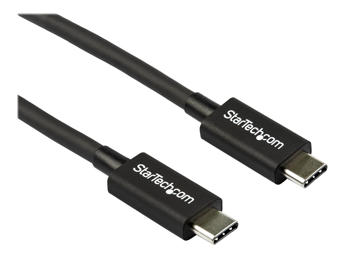 StarTech.com 0.8m Thunderbolt 3 auf Thunderbolt 3 Kabel - 40Gbps - TB3 zertifiziert- USB-C kompatibel - Activ - 100W PD (TBLT34MM80CM) - Thunderbolt-Kabel