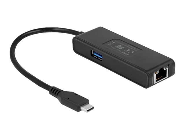 Delock USB Type-C Adapter zu 2,5 Gigabit LAN mit USB Typ-A Buchse