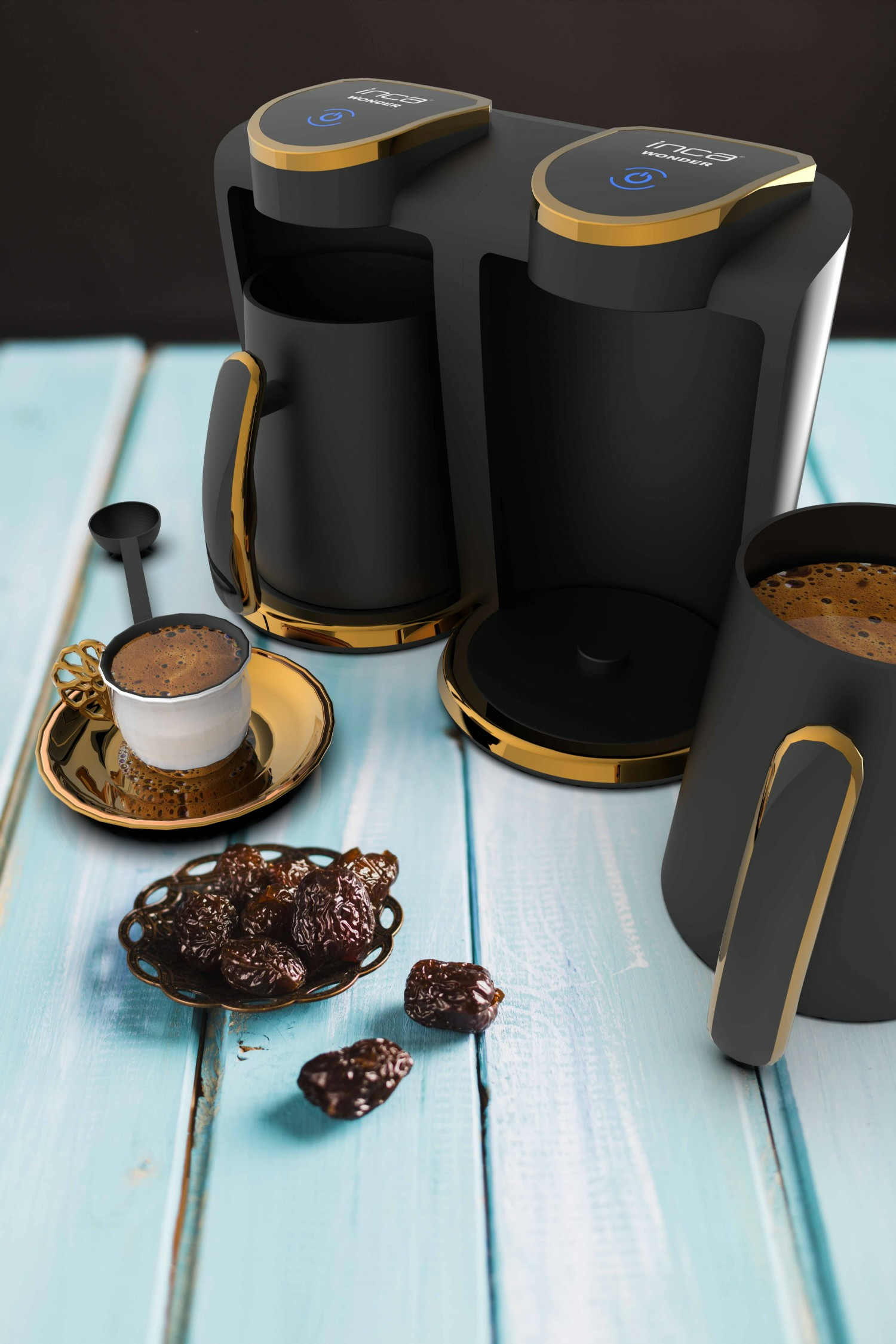 INCA Kaffeemaschine Wonder Serie Touch-Control-Schalter Duo, Ansicht 2